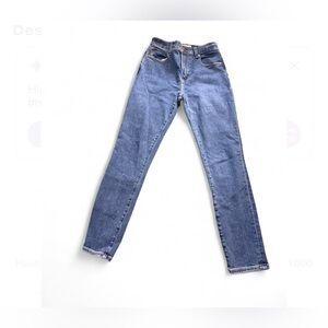 Abercrombie & Fitch Women's Super Skinny Ankle High Rise Jeans in Blue